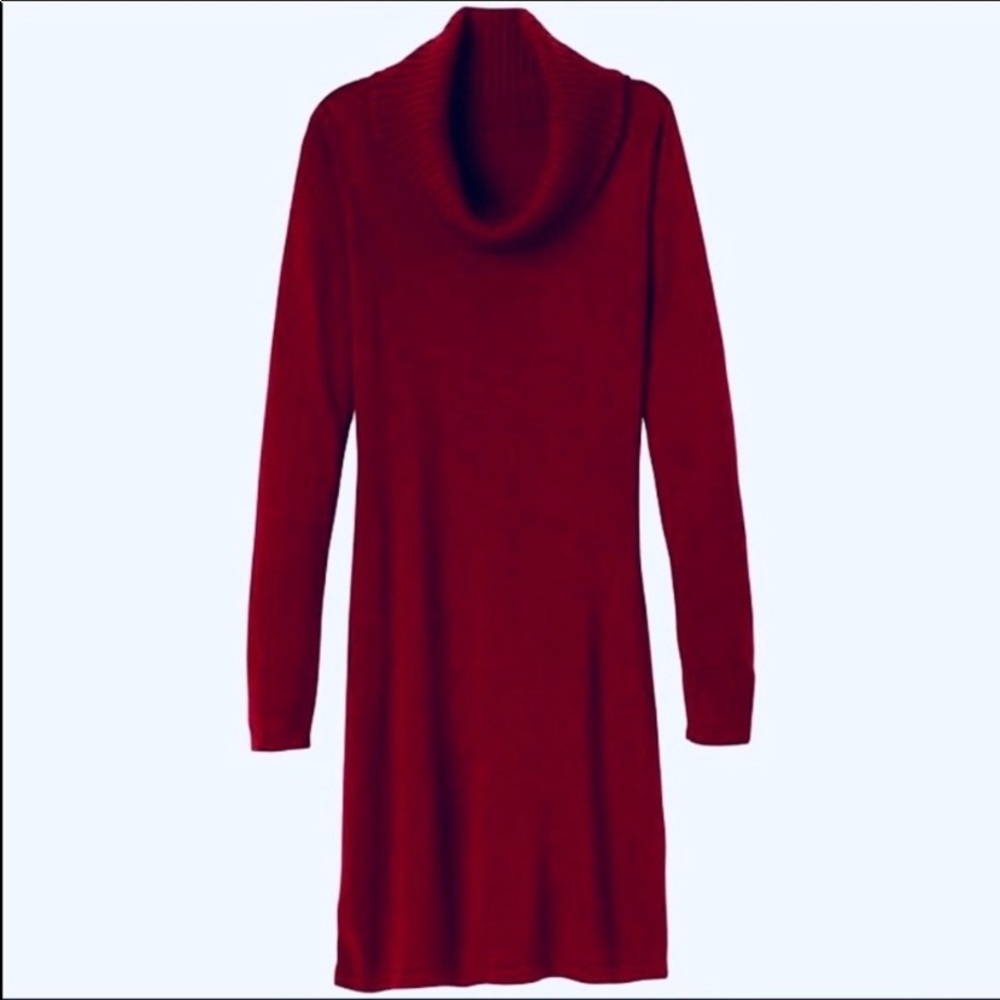 Athleta red turtleneck dress